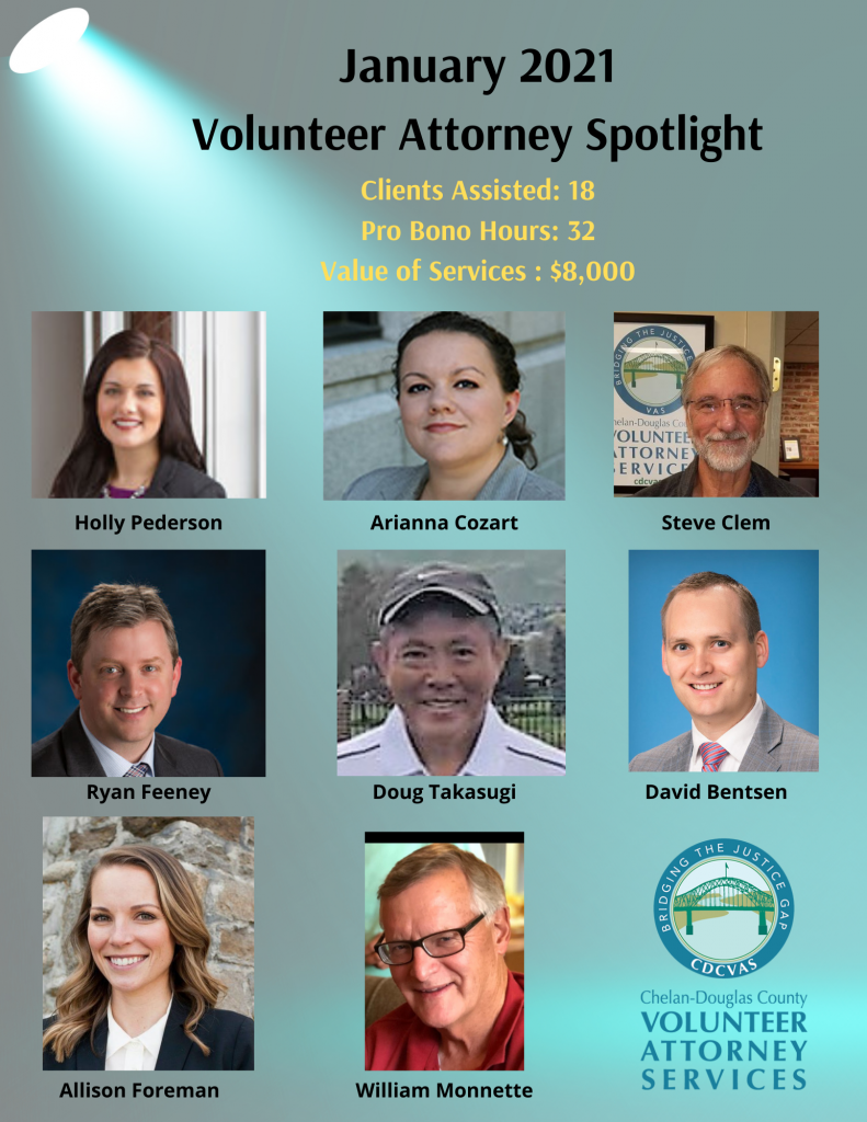 Our Volunteer Attorneys – Chelan-Douglas County Volunteer Attorney Services